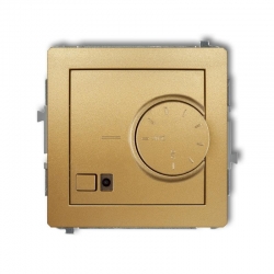 Karlik DECO elektroniczny regulator temperatury z czujnikiem powietrznym złoty PODTYNKOWY bez ramki IP 20, 230V~ 50Hz 3200W 29DRT-2