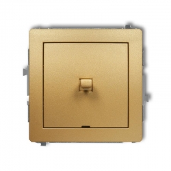 Karlik DECO łącznik jednobiegunowy w stylu amerykańskim złoty PODTYNKOWY bez ramki IP 20 10AX 250V 29DWPUS-1