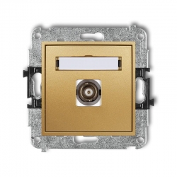 Karlik MINI Gniazdo BNC złoty 29MGBNC-1