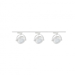 Zestaw 3x lampa PIANO Track 3F biała z żarówką led gu10 ES111 8,9W ciepła biała + szynoprzewód 1m kolor biały