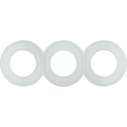 HAGER POLO Berker 1930 Glasserie ramka 3-krotna szklana 2x109200+1x109300