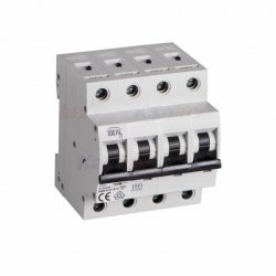 Kanlux IDEAL Wyłącznik nadmiarowo-prądowy 4P KMB6-B10/4 na szynę TH35 400 AC IP20 32593