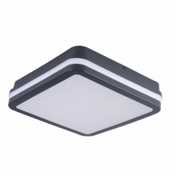 Kanlux plafon BENO N 18W NW-L-SE GR neutralana biała, 4000K, 1400lm, kwadrat, grafit, z mikrofalowym czujnikiem ruchcu, IP54