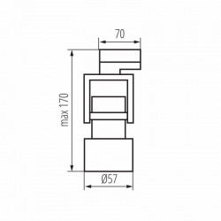 Kanlux oprawa na szynę ATL5 GU10-B 1xGU10 czarna na szynoprzewód luxsystem-3f