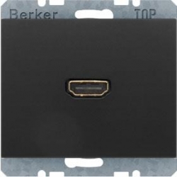 HAGER POLO Berker K.1 Gniazdo pojedyncze HDMI antracyt 3315427006
