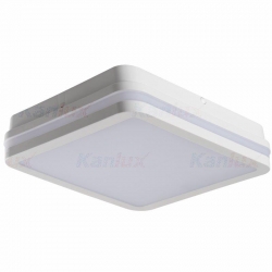 Kanlux plafon ledBENO 24W NW-L-W neutralna biała, 4000K, 2060lm, kwadrat, biała, IP54
