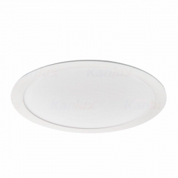 Kanlux oprawa ROUNDA V2LED24W-WW-W ciepła biała, 3000K, 1560lm,  biała, IP44, fi 296mm