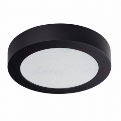 Kanlux oprawa CARSA V2LED 12W-WW-B ciepła biala, 3000K, 600lm, czarna, IP20, fi 170mm