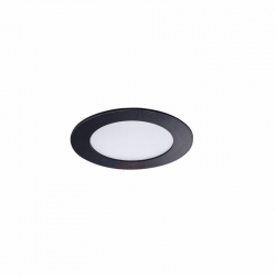 Kanlux oprawa ROUNDA V2LED6W-WW-B ciepła biała, 3000K, 270lm, czarna, IP44, fi 120mm