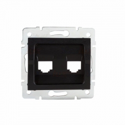 Kanlux Mowion LOGI 02-1419-042 cm czarny mat, Adapter gniazda RJ45