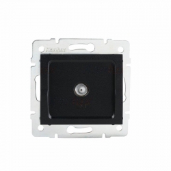 Kanlux Mowion LOGI 02-1301-042 czarny mat, Gniazdo antenowe typu F