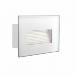 Kanlux oprawa GLASI LED 3W P WW-W elewacyjna, ciepła biała, 3000K, 130lm, biała, IP44