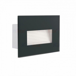 Kanlux oprawa GLASI LED 3W P WW-GR elewacyjna, ciepła biała, 3000K, 130lm, grafitowa, IP44