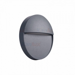 Kanlux  oprawa DULI LED 4W-NW-O-GR elewacyjna, neutralna biała, 4000K, 100lm, okrągła fi110mm, IP54, antracyt