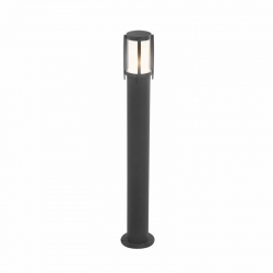 Nowodvorski słupek ogrodowy SIROCCO E27 x 1 Aluminium Szkło Grafitowy ~220-230 V MAX: 1x60W