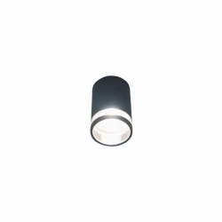 Nowodvorski plafon zewnętrzny ROCK E27 x 1 Aluminium lakierowane Tworzywo sztuczne PC Grafitowy ~220-230 V MAX: 1x60W