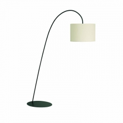 Nowodvorski Lampa podłogowa ALICE L E27 x 1 Stal lakierowana Tkanina Ecru ~220-230 V MAX: 1x60W