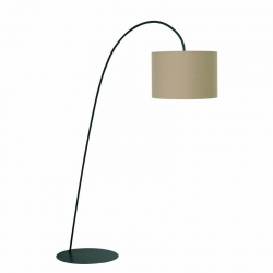 Nowodvorski Lampa podłogowa ALICE L E27 x 1 Stal lakierowana Tkanina Beż ~220-230 V MAX: 1x60W