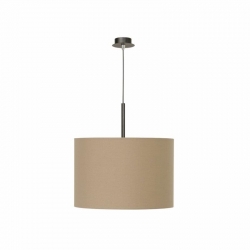 Nowodvorski lampa wisząca ALICE L E27 x 1 Tkanina Stal lakierowana Beż ~220-230 V MAX: 1x60W