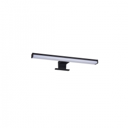 Kanlux  oprawa meblowa ASTIM 8W-NW-B IP44,  czarna, neutralna 4000K, 680lm, oprawa liniowa montowana do ramy lustra lub szafki, 40cm