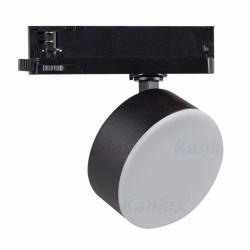 Kanlux oprawa led BTLW 18W-930-B ciepła biała, 3000K, 1400lm, czarna, mleczna, na szynoprzewód luxsystem-3f