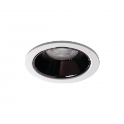Kanlux oprawa sufitowa GLOZO DSO B/W czarna/biała, stop aluminium, okrągła