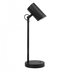 Kanlux lampa stołowa AGZAR E14 B czarna, regulowana, włacznik w obudowie