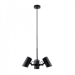 Kanlux lampa wisząca AGZAR C 3xE14 B czarna