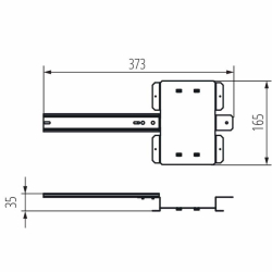 Kanlux IDEAL Akcesorium do rozdzielnicKMCCB200/250 DIN DB18   stal  36307