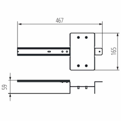 Kanlux IDEAL Akcesorium do rozdzielnicKMCCB200/250 DIN DB24   stal  36308