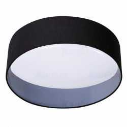 Kanlux plafon RIFA LED 17,5W WW B/W ciepła biała, 3000K, 1450lm, czarna/biała