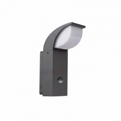 Kanlux oprawa ogrodowa ABETE LED EL 20 SE-GR, 7W, 540lm, neutralna biała, 4000K, IP44, grafitowy, z czujnikiem ruchu, wys.200mm