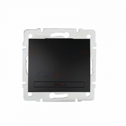 Kanlux MOWION DOMO 01-1080-242 łącznik zwierny, dzwonek z podświetleniem z LED, czarny mat