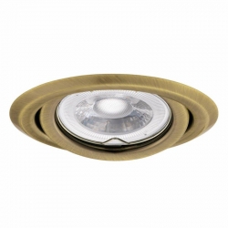 Kanlux ARGUS II CT-2115-BR/M oprawa sufitowa wpuszczana regulowana mosiądz matowy