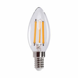 Kanlux XLEDEX C35E14 3,8W WW 2700K ciepła biała żarówka led filament świeca 3,8W = 60W 806LM 212LM/1W Turbo-Energooszczedna Klasa A