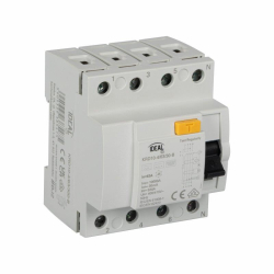 Kanlux IDEAL Wyłącznikróżnicowo-prądowy, 4P KRD10-4/63/30-B na szynę TH35 400 AC  IP20 38541