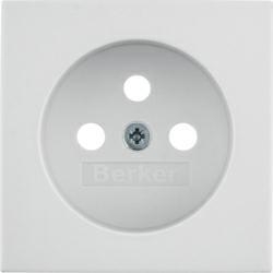 HAGER POLO Berker B.kwadrat płytka do gniazda pojedynczego z/u kremowy 3963808992