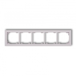 Karlik DECO Ramka uniwersalna 5-krotna z tworzywa DECO Pastel Matt liliowy PODTYNKOWY produkt na zamówienie IP 20 41DR-5