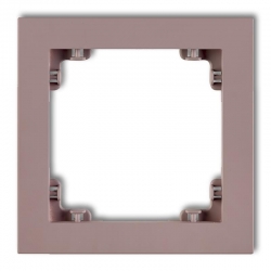 Karlik DECO Ramka uniwersalna pojedyncza z tworzywa DECO Pastel Matt lawendowy PODTYNKOWY produkt na zamówienie IP 20 42DR-1