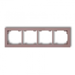 Karlik DECO Ramka uniwersalna podczwórna z tworzywa DECO Pastel Matt lawendowy PODTYNKOWY produkt na zamówienie IP 20 42DR-4