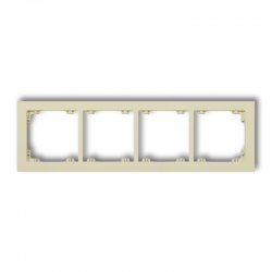 Karlik DECO Ramka uniwersalna podczwórna z tworzywa DECO Pastel Matt orzech ziemny PODTYNKOWY produkt na zamówienie IP 20 44DR-4