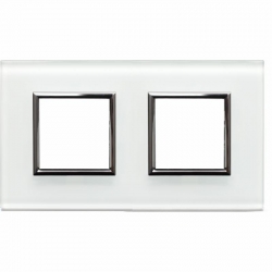 KOS-ELEKTRO SYSTEM DANTE Ramka podwójna szklana CREATIVE WHITE GLASS ( białe szkło) 4502182