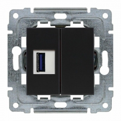 KOS-ELEKTRO SYSTEM DANTE ładowarka 1xUSB 3.0 5V 2A 450955 czarny