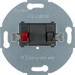HAGER POLO Berker OnePlatform gniazdo głośnikowe pojedyncze antracyt 457205