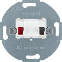 HAGER POLO Berker OnePlatform Gniazdo głośnikowe pojedyncze śnieżnobiałe 457209