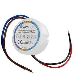 Zasilacz RPSW 45W 12V DC IP67 okrągły puszkowy do puszki fi60 3,75A LL8963
