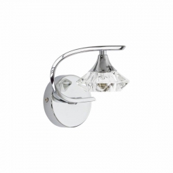 Nowodvorski kinkiet TESALLI G9 x 1 Stal chromowana Szkło Chrom ~220-230 V MAX: 1x40W