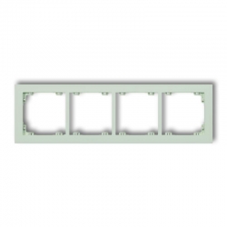 Karlik DECO Ramka uniwersalna podczwórna z tworzywa DECO Pastel Matt miętowy PODTYNKOWY produkt na zamówienie IP 20 46DR-4
