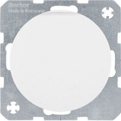 HAGER POLO Berker R.1/R.3 Gniazdo z/u schuko z klapką białe połysk 47512089