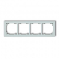 Karlik DECO Ramka uniwersalna podczwórna z tworzywa DECO Pastel Matt lodowy błękit PODTYNKOWY produkt na zamówienie IP 20 47DR-4